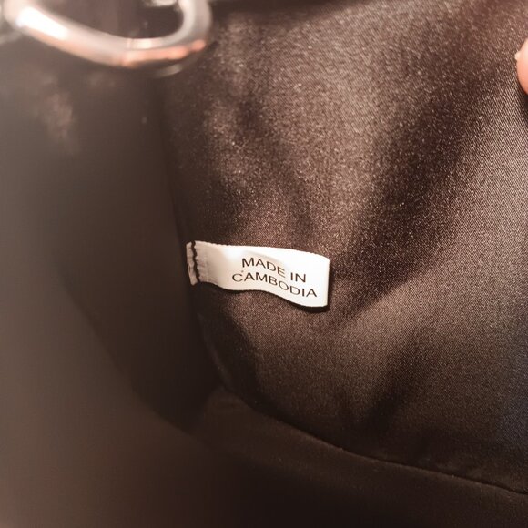 Nine West black faux leather wristlet & chain convertible straps handbag purse - Picture 15 of 15